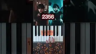Wednesday | piano tutorial 🖤 #wednesday #pianotutorial #музыка #music #уэнсдей