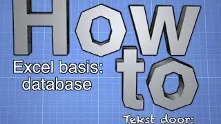 Een database maken in Excel