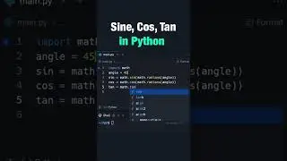 sine, cos & tan in Python  #python #softlinks #softwaredevelopment #programming