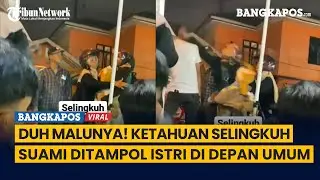 Duh Malunya! Ketahuan Selingkuh, Suami Ditampol Istri di Depan Umum