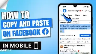 How to Copy and Paste in Facebook ✅ | Android / iPhone