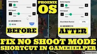 PHOENIX OS PUBG MOBILE | FIX SHOOT MODE OPTION NOT SHOWING IN GAME HELPER | LOCK MOUSE