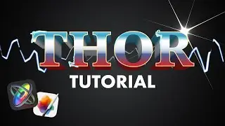 LIGHTNING tutorial in Apple Motion (Thor: Love and Thunder titles)