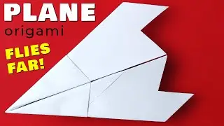 How to make origami paper airplane. Paper plane that fly too far!