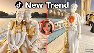 TOONME APP - Golden statue photo editing | Tiktok new trend