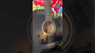 Restringing a 12 string guitar! Guitarra 12 cuerdas takamine #guitar