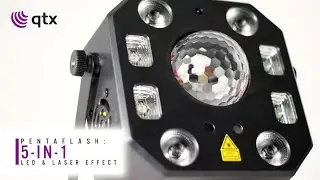 QTX | Pentaflash: 5-in-1 LED & Laser Effect