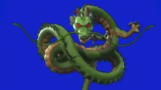 Green Screen Dragon Ball Shenron appears video effects