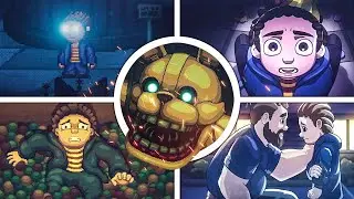 ВСЕ КОНЦОВКИ! СЕКРЕТНЫЕ МИНИ-ИГРЫ! ✅ FNAF: Into the Pit - ПОДРОБНЫЙ ГАЙД