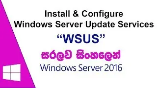 Install and Configure WSUS on Windows Server 2016 - Sinhala