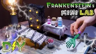 How To Make A Miniature Frankenstein's Laboratory Zen Garden – DIY Stress-Relieving Desk Decoration