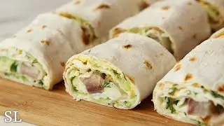 Улетная Закуска из Лаваша. Вкусно, Быстро, Дешево! Возьми с Собой и Угости Друзей! Рецепт!