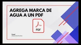 Agregar Marca de Agua a un PDF