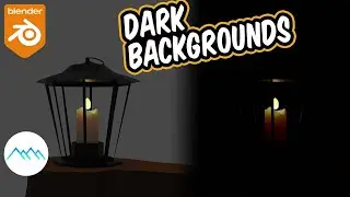 Rendering with Dark Backgrounds in Blender
