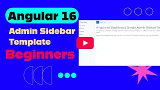 Angular 16 Bootstrap 5 Simple Admin Sidebar Template