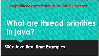 What are Thread Priorities in java?