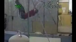 Турник. Подъём двумя с поворотом на 180 в соскок