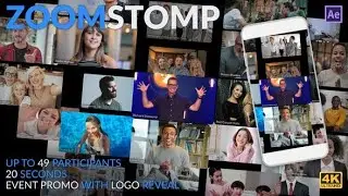 Zoom Stomp Video Conference Event Promo & Logo (Best After Effects Projects)