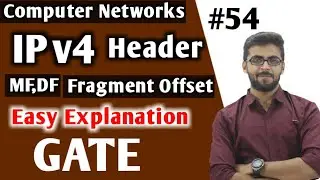 Ipv4 Header Format in HINDI | MF, DF and Fragment offset | Ipv4 Header in Computer Networks