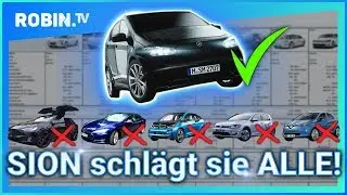 SION schlägt sie ALLE! ☀️🔋- Vergleich aller Elektroautos 🚗🚙🏎🚌