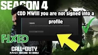 How to Fix COD MWIII you are not signed into a profile Fix Xboxgamebar