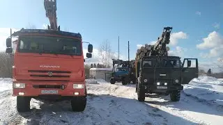 камаз лесовоз на вывозке леса!весна на подходе