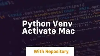 python venv activate mac