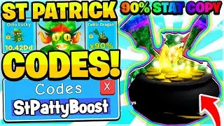 ALL ST PATRICK'S SECRET PET BOOST CODES IN ROBLOX CLICKER SIMULATOR *90% SECRET?!*