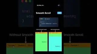 Smooth Scroll w/ CSS ✨