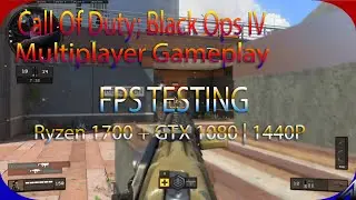 Call Of Duty: BLACK OPS IIII MULTIPLAYER FPS TEST| Ryzen 1700x + GTX 1080 | 1440P