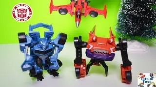 Mini Transformers Robots in Disguise Steeljaw Decepticon vs Windblade and Undertone