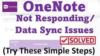 Fix All OneNote Issues | OneNote not Responding | Data sync is not working | Boost Up OneNote