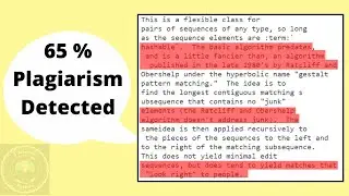 Plagiarism detector using python