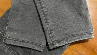 DIY How to hem jeans. Easy           Это просто!!! Подшить джинсы с сохранением фабричного низа.