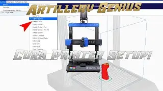 Artillery Genius 3d Printer - Cura Setup! Super Easy!