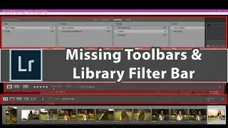 Lightroom toolbar or library filter bar missing - how to get it back in Lightroom cc 2018