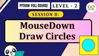 Pygame Tutorial: MouseDown Draw Circles - Bring Your Game to Life! | Python Full Course