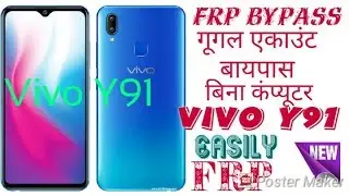 Vivo y91 FRP BYPASS, NO PC,Bypass google account