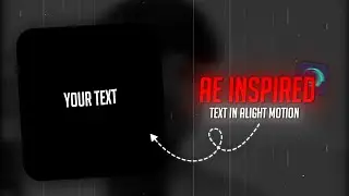 Ae Inspired Smooth Text Tutorial | Alight Motion Text Animation Tutorial ❤️‍🔥