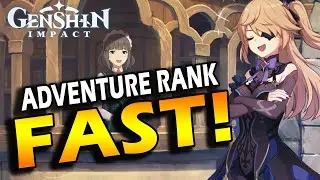 HOW TO INCREASE ADVRENTURE RANK FAST! - Genshin Impact AR Farming Tutorial