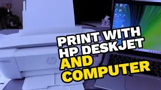 How to Print From Computer and With HP Deskjet 3700e, 3772e,3755e | Print Double -Sided Manually!!