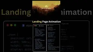 Landing Page Animation #html #css & #javascript   #coderslife #coding  #webdevelopment