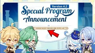 FINALLY!! VERSION 4.2 SPECIAL PROGRAM & 300 Primogems CODE Will Live at this date | Geenshin Impact