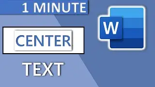 Word Table Center Text Vertically AND Horizontally (2020)