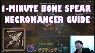 1-Minute Bone Spear Necromancer Guide [Diablo 4]