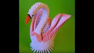 Modular Origami Pink Swan. Master Class