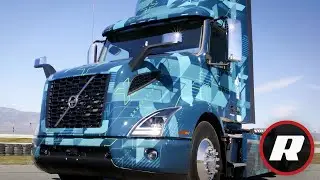 Driving Volvos electric semi truck