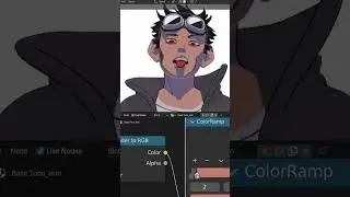 Sculpting Anime Character in Blender #shorts