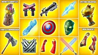 Evolution of All Fortnite Mythic Weapons & Items (Chapter 1 Season 4 - Chapter 5 Season 4)