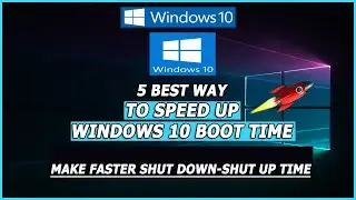 How to make windows 10 faster startup 5 best way #pc #speed